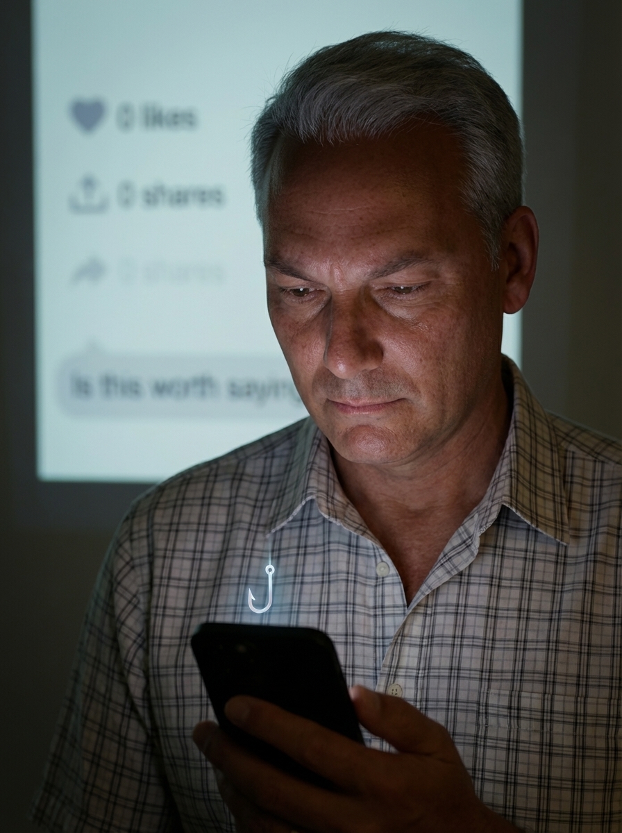 Creator staring at a Threads post with 0 likes and 0 shares